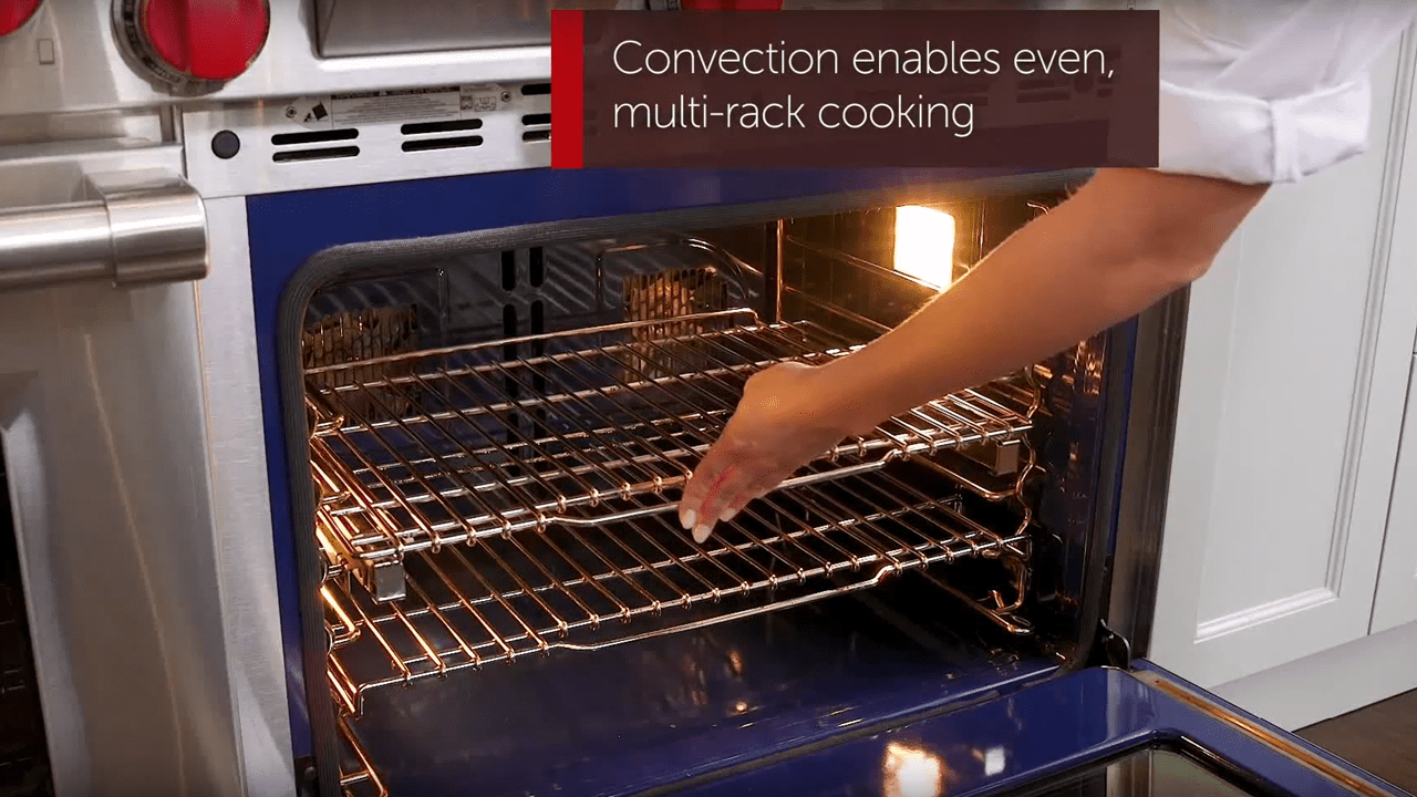 Estufa de energía dual Wolf - Modo Convection (Convección)