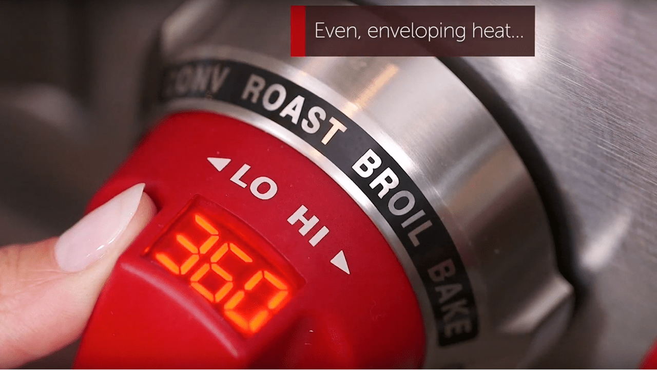 Estufa de energía dual Wolf - Modo Convection Roast (Rostizar por convección)