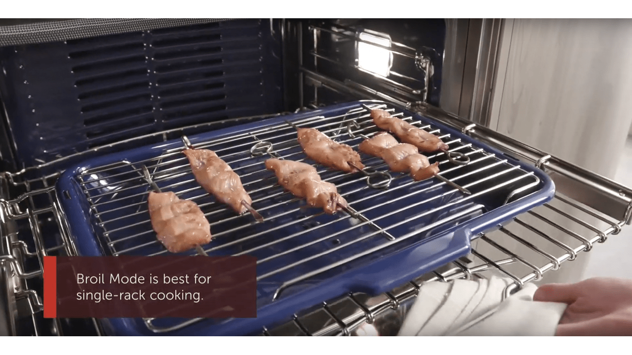 Horno de la serie M Wolf - Modo Broil (Asado)