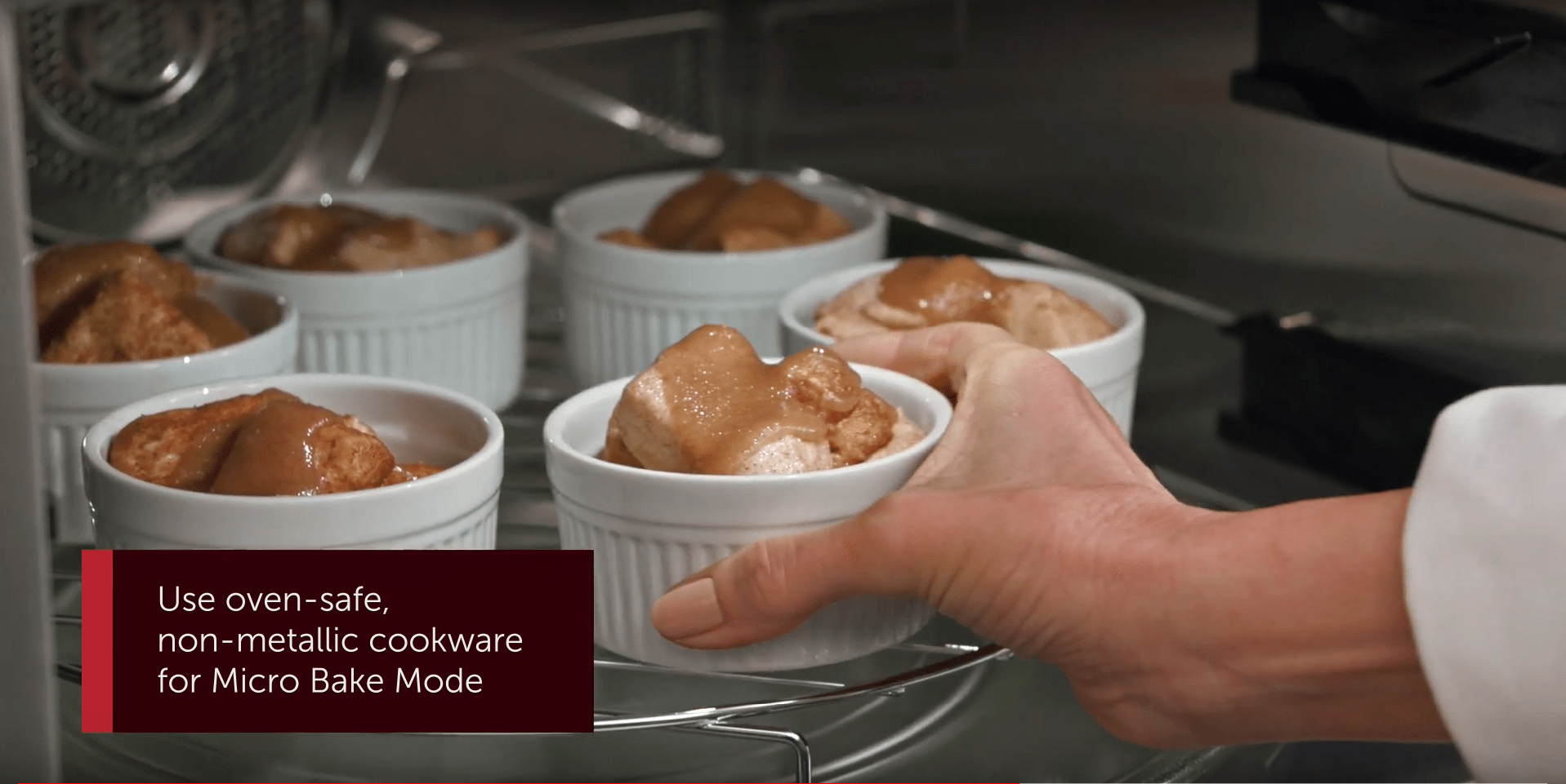 Speed oven Wolf - Modo Micro Bake (Horneado por microondas)