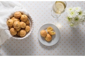 Receta de gougères con horno de vapor con convección