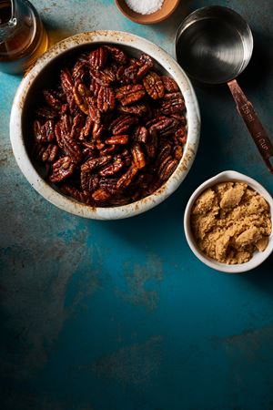 Bourbon Candied Pecans