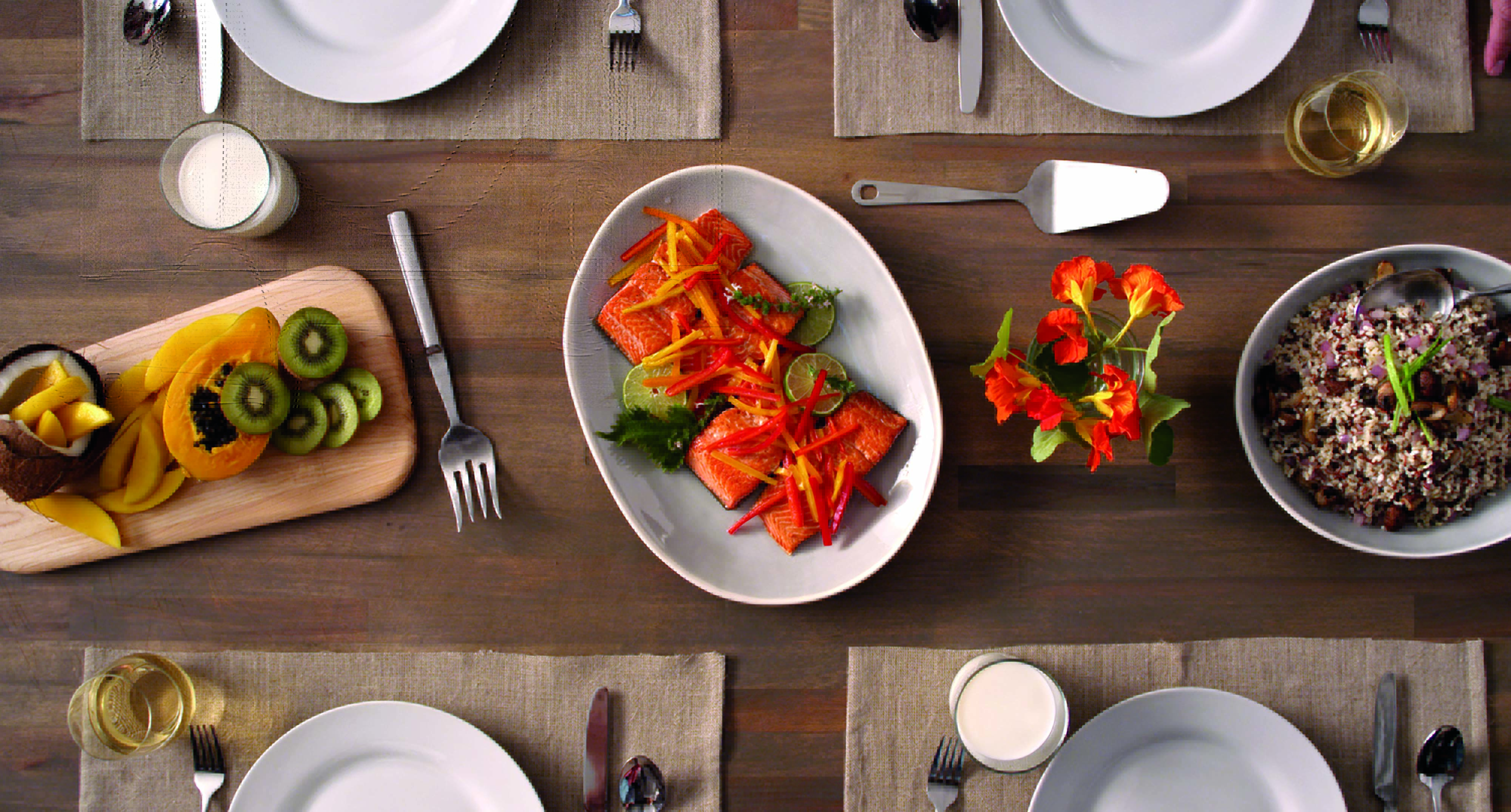 Salmón con sésamo y jengibre