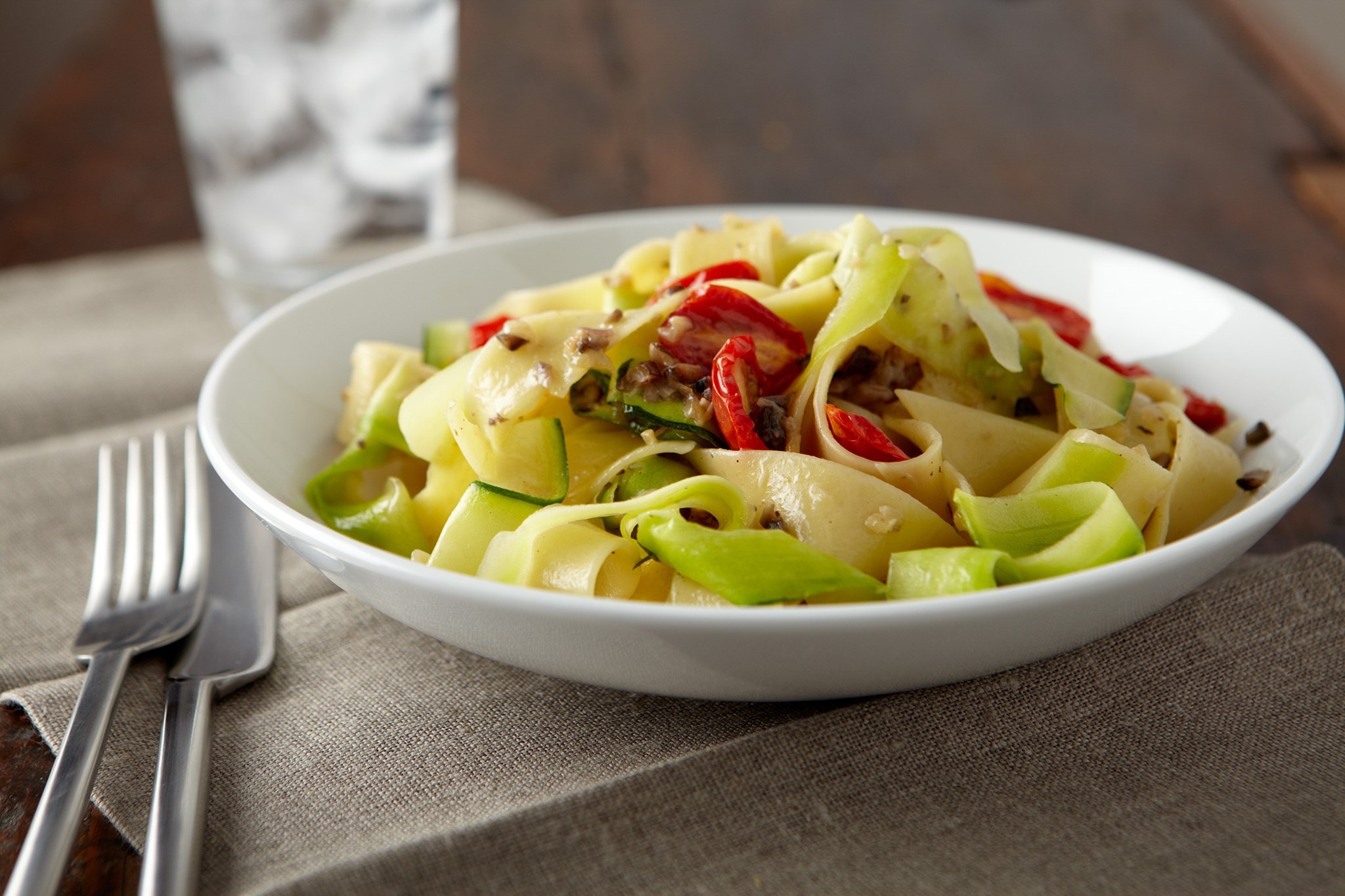 Pasta pappardelle de calabaza asada