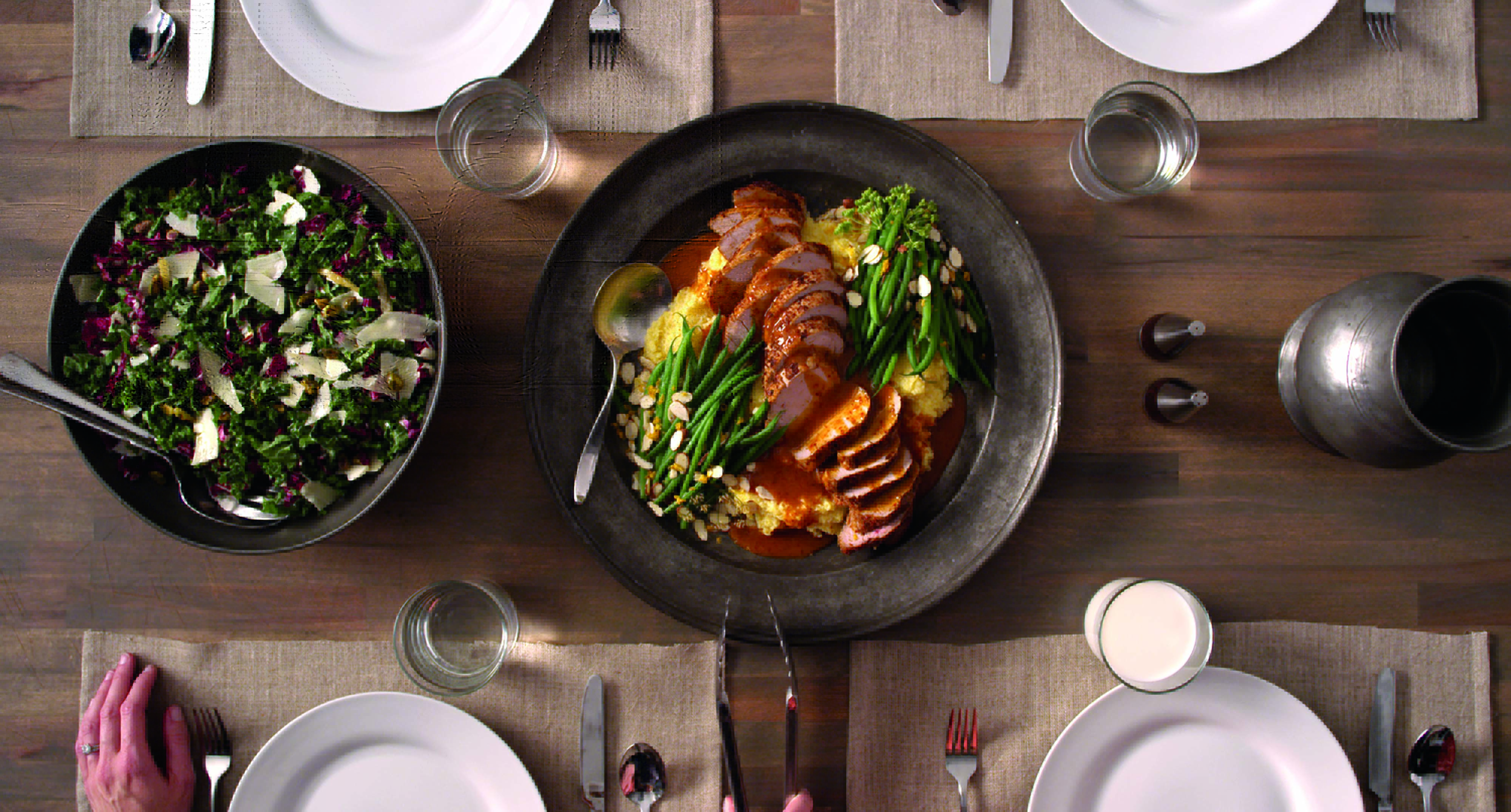 PorkwithPolentaandGreenBeans