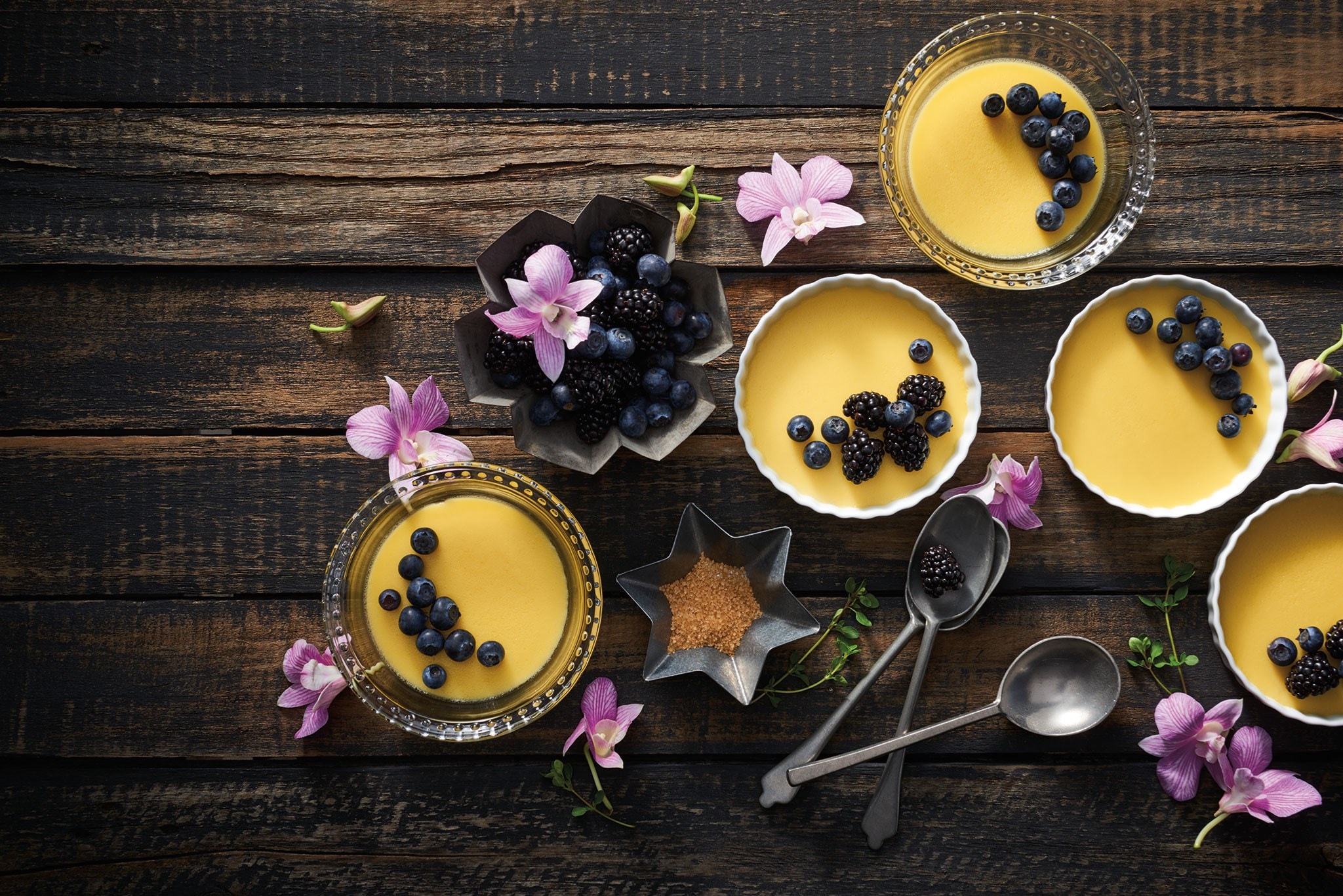 Fácil y deliciosa receta de natilla horneada con la configuración del modo Convection Steam (vapor con convección) de su horno de vapor con convección Wolf