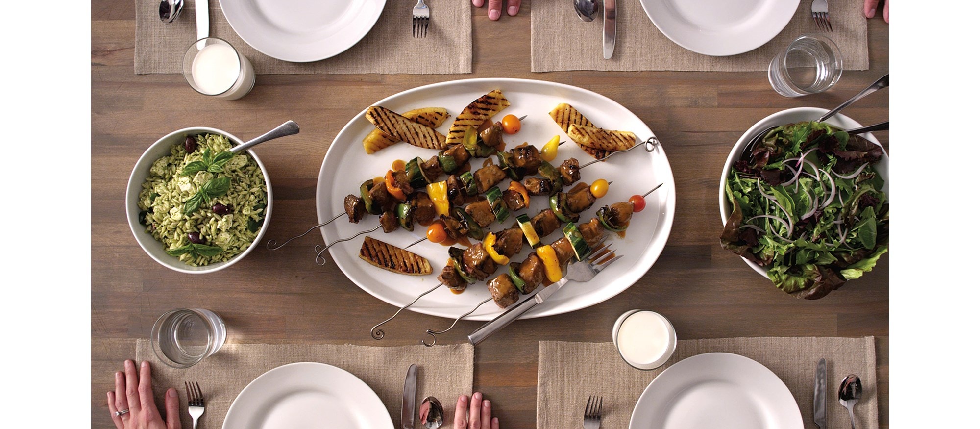 BeefKabobsandOrzoPastaSalad