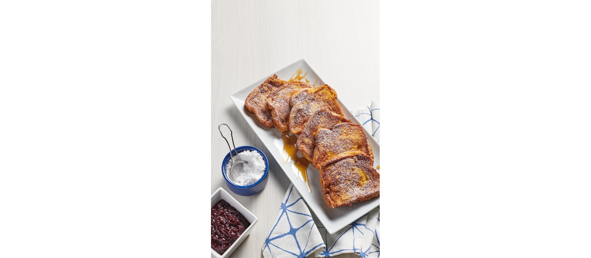 Fácil y deliciosa receta de pan francés con mantequilla dorada con la configuración del modo Griddle (plancha) de su estufa dual Wolf