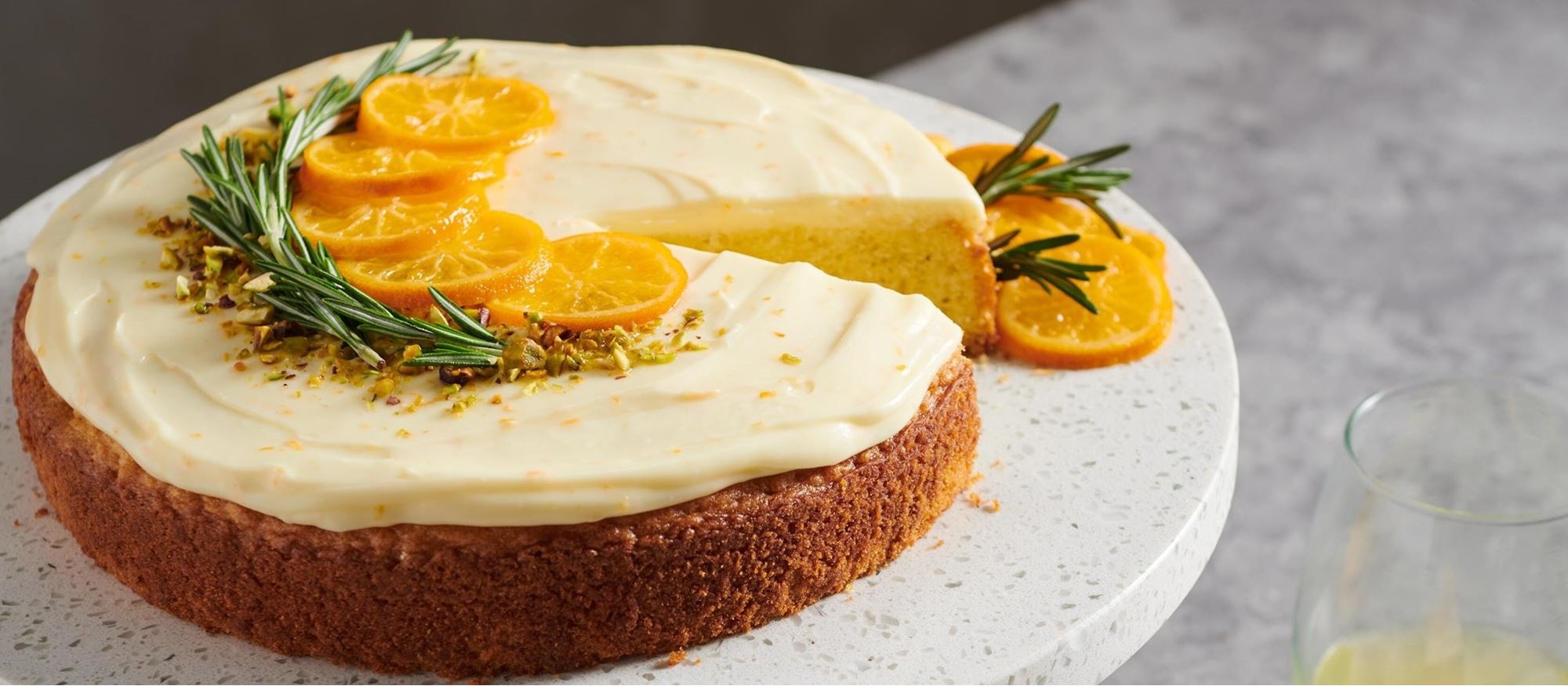 Fácil y deliciosa receta de pastel de naranja clementina y aceite de oliva con la configuración del modo Gourmet de su horno Wolf