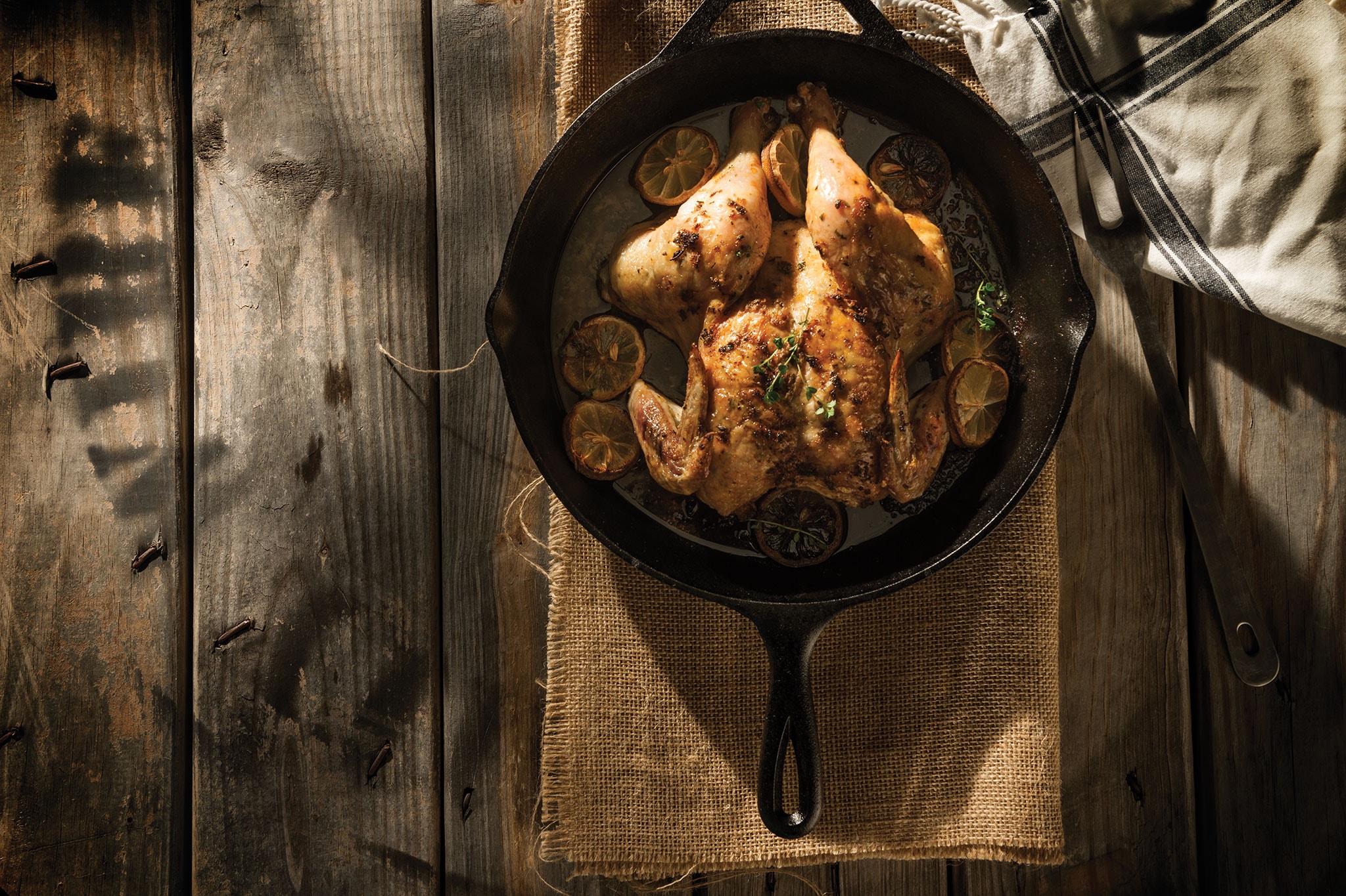 Fácil y deliciosa receta de pollo estilo mariposa con la configuración del modo Gourmet de su horno Wolf