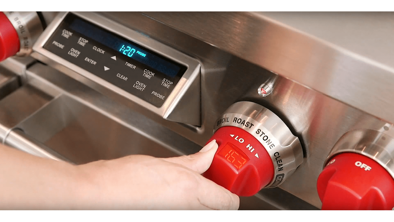 Horno de la serie E Wolf Modo rostizar Videos del horno con modo