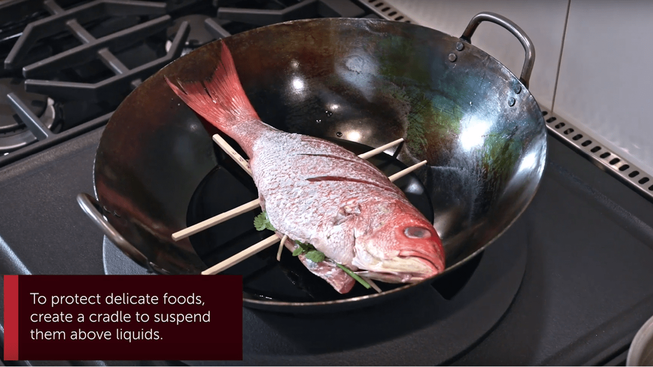 Estufa con quemadores sellados de con quemador para wok - Pesacdo al vapor