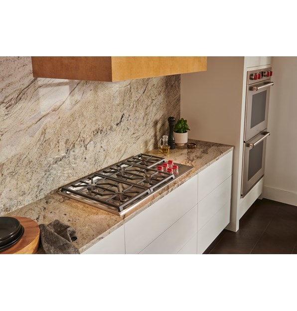 36-inch Pro gas cooktop and double M series ovens