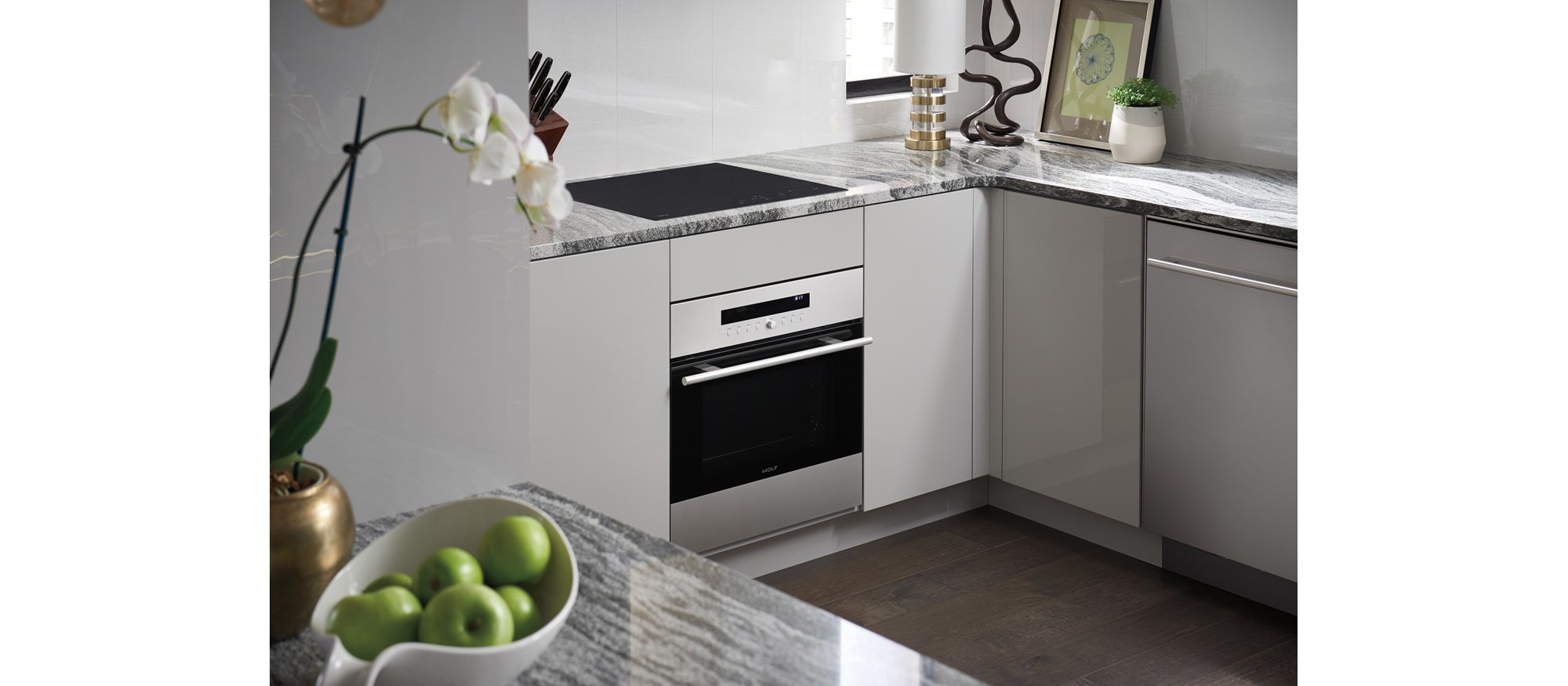 Placa de inducción contemporánea de 24" Wolf (CI243C/B)