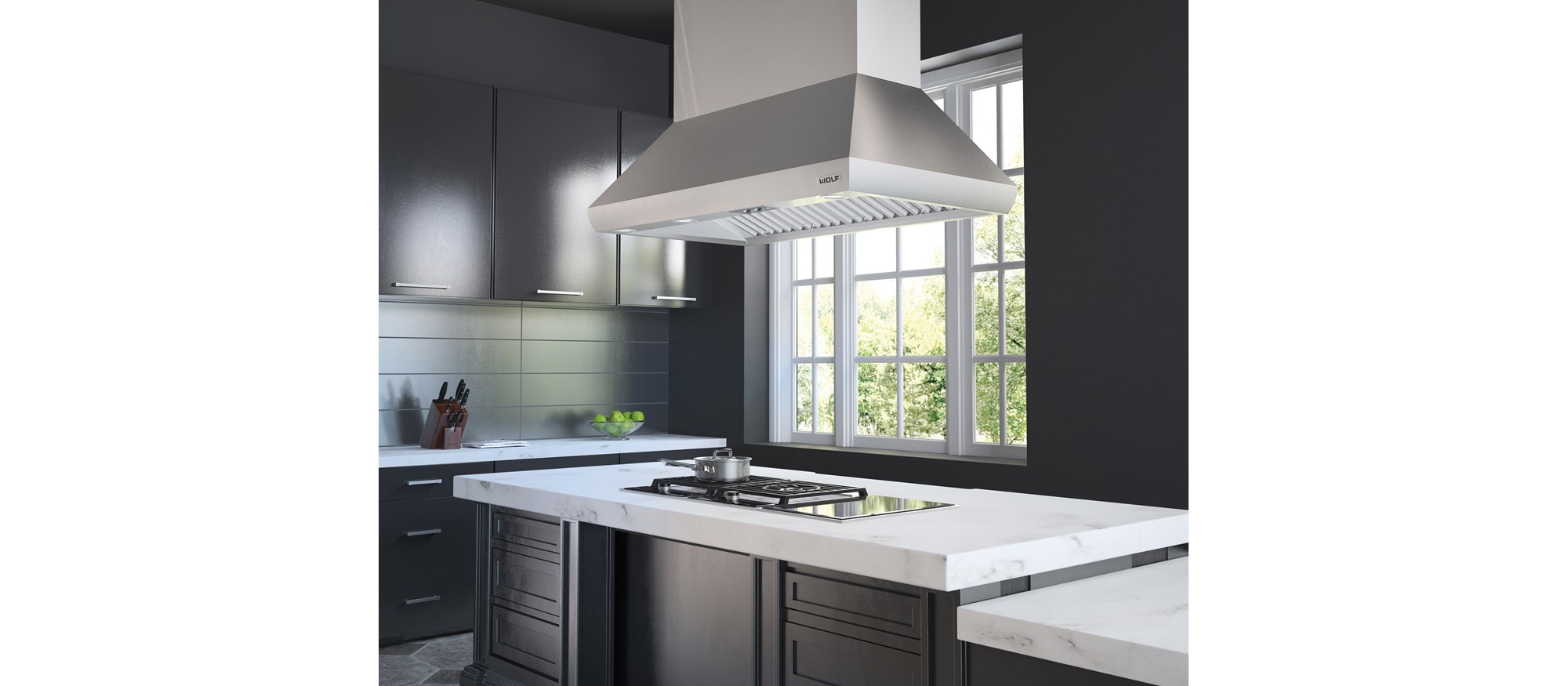 Campana extractora para islas Pro de 54" Wolf (PI543418)