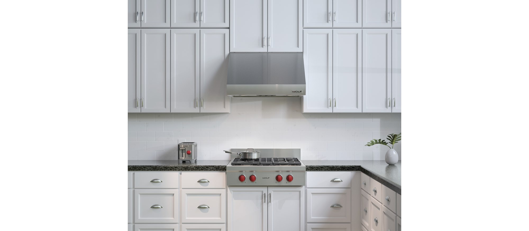 Campana extractora de pared Pro de 30" Wolf - 27" de profundidad (PW302718)