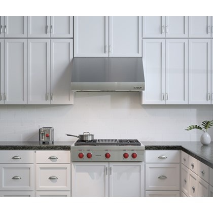 Campana extractora de pared Pro de 36" Wolf - 27" de profundidad (PW362718)