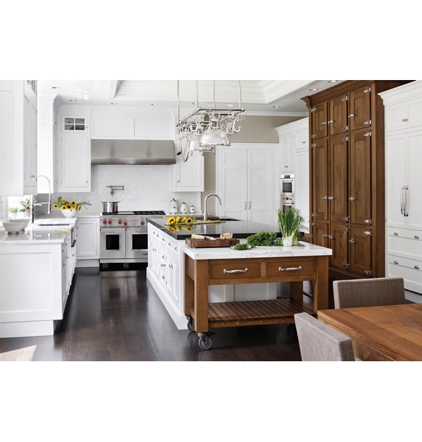 The Wolf 48" Dual Fuel Range 6 Burner Infrared Griddle (DF486G) with 30" M Series Professional Convection Steam Oven (CSO30PM/S/PH)