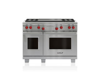 Wolf Legacy Model - 48" Dual Fuel Range - 4 Burners and Infrared Dual Griddle DF484DG
