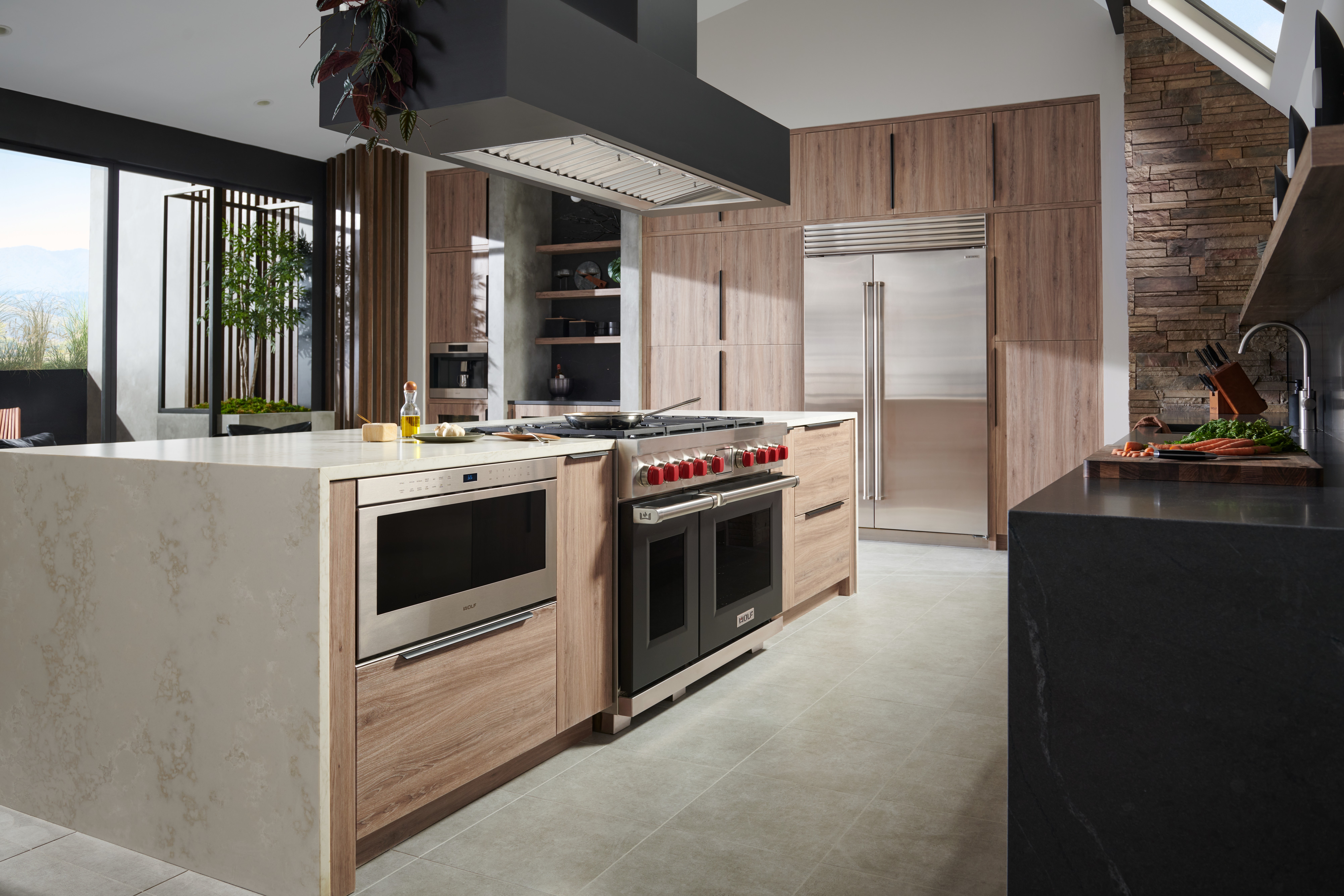 DF Black Door_Red Knob_Stainless Bezel