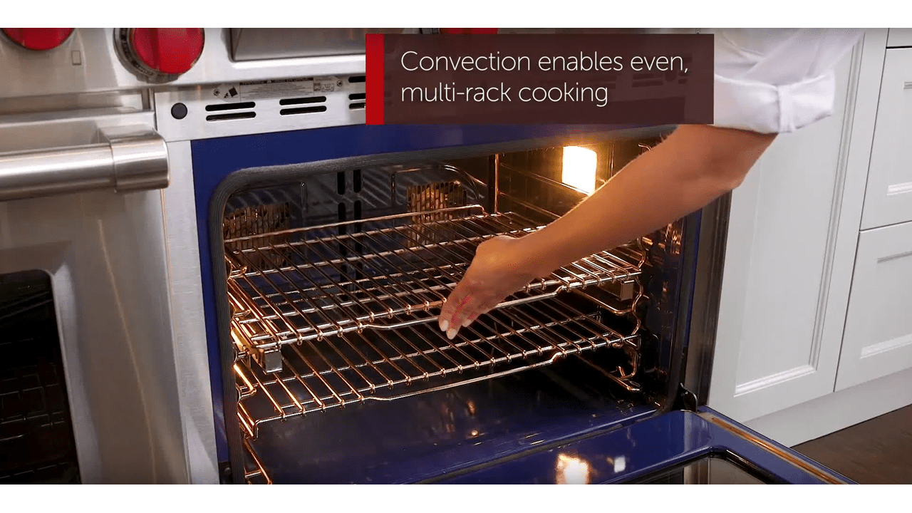 Estufa de energía dual Wolf - Modo Convection (Convección)